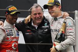 Na 111. dirki Rosberg prvič zmagal, Hamilton spet 3.