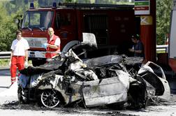 Smrtna žrtev v nesreči slovenskega avtomobila v Avstriji