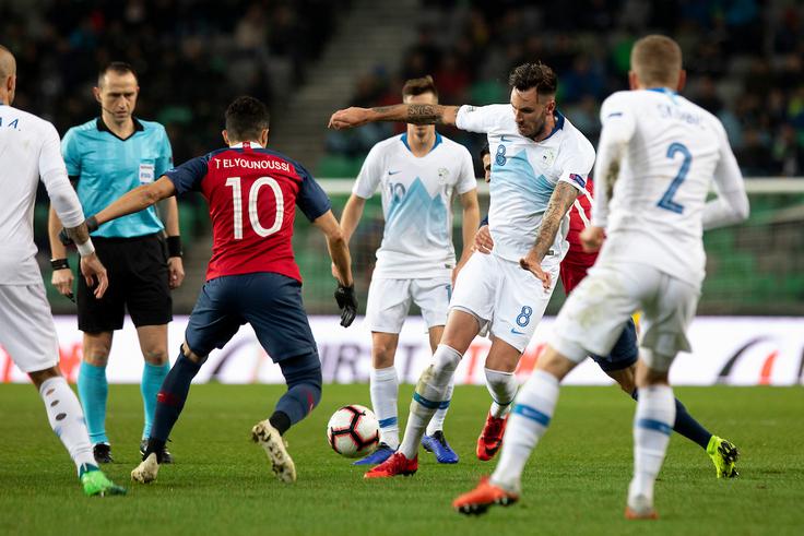 Amir Dervišević je tokrat igral od prve minute in se izkazal z nekaj nevarnimi podajami. | Foto: Grega Valančič/Sportida