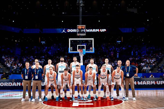 Slovenska košarkarska reprezentanca je na letošnjem svetovnem prvenstvu dosegla izjemno sedmo mesto. | Foto: FIBA