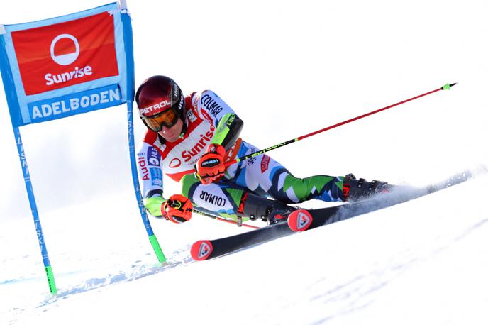 Žan Kranjec, Adelboden | Žan Kranjec je v prvi vožnji nekoliko zaostal za najboljšimi. | Foto Reuters