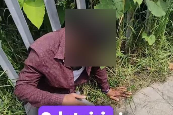 Pedofil | Fotografija s posnetka, ki je pretekli konec tedna zaokrožil na družbenih omrežjih | Foto Tiktok/Edo1King