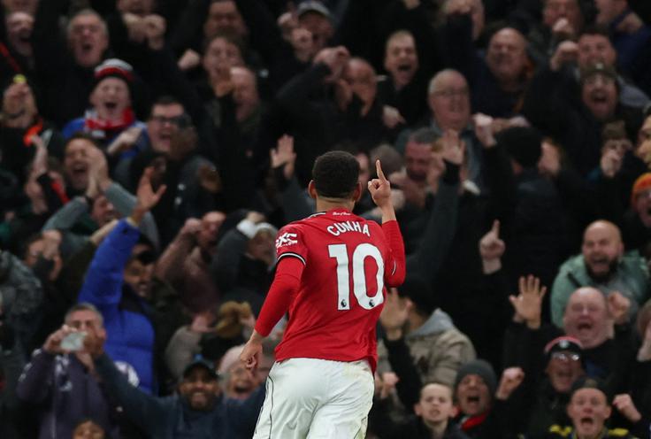Matheus Cunha, Manchester United - Brighton Matheus Cunha je načel mrežo Brightona. | Foto: Reuters