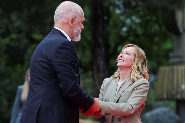 Edi Rama, Giorgia Meloni | Foto: Reuters