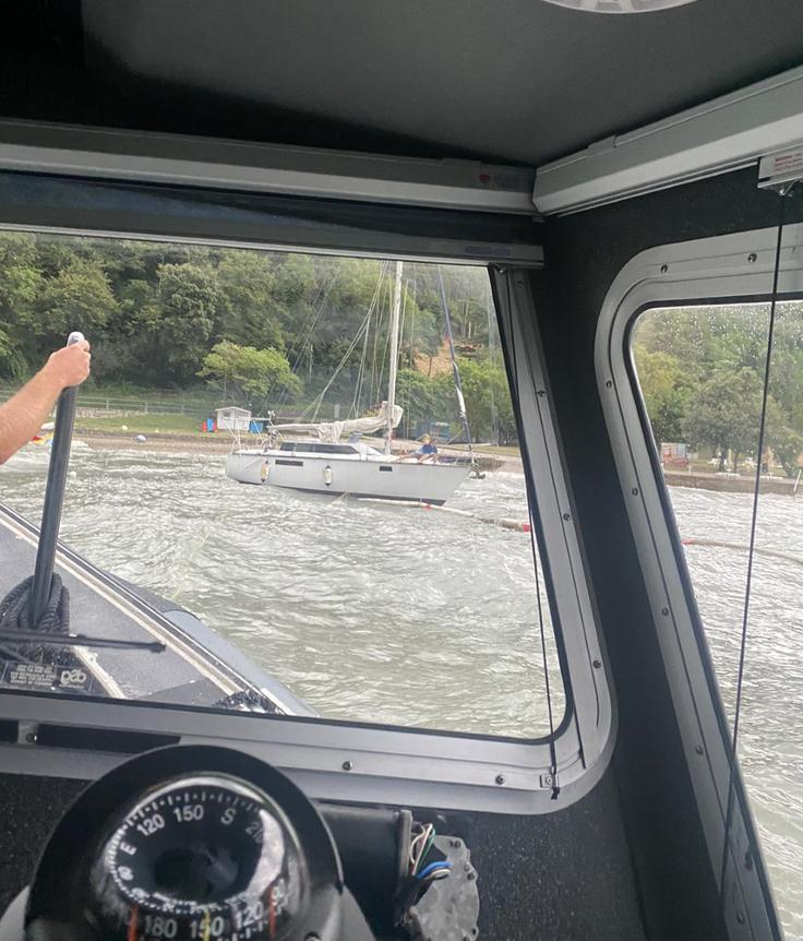jadrnica, Strunjan, reševanje, policija Poškodovan ni bil nihče, so še sporočili s policije. | Foto: PU Koper
