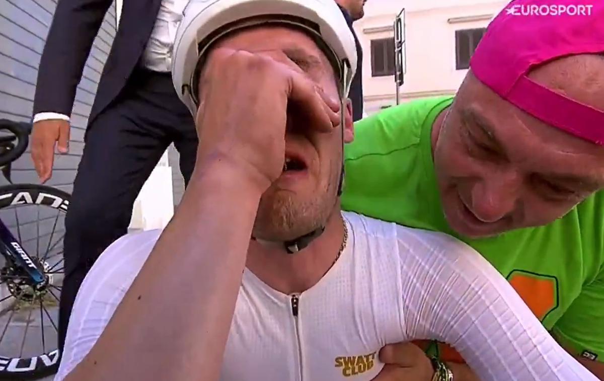 italija | Filippo Conca (Swatt Club) je presenetljivi zmagovalec cestne dirke državnega prvenstva Italije. Mu zmaga lahko prinese pogodbo s profesionalno ekipo?