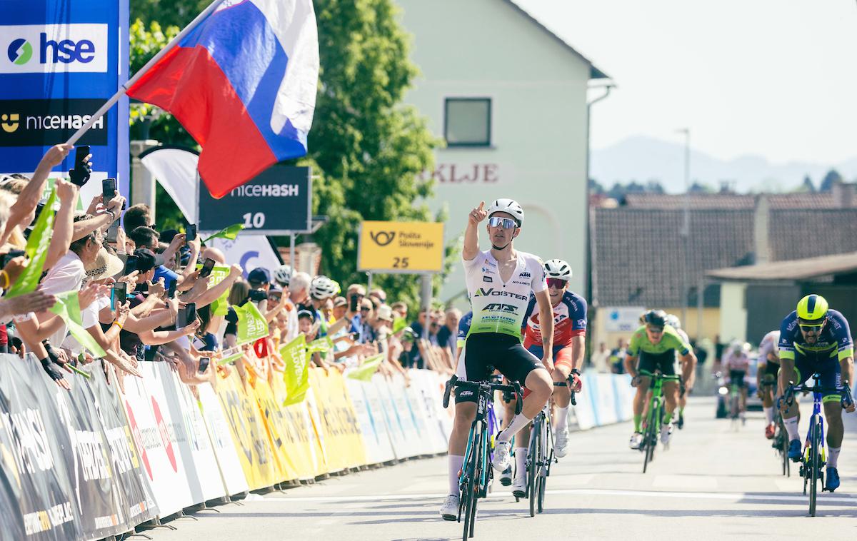 VN Gorenjske 2022, kolesarstvo | Poljak Patryk Stosz je zmagovalec VN Gorenjske, drugo mesto pa je zasedel Tilen Finkšt. | Foto Vid Ponikvar