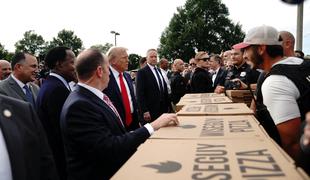 Trump v Washingtonu obiskal pripadnike nacionalne garde