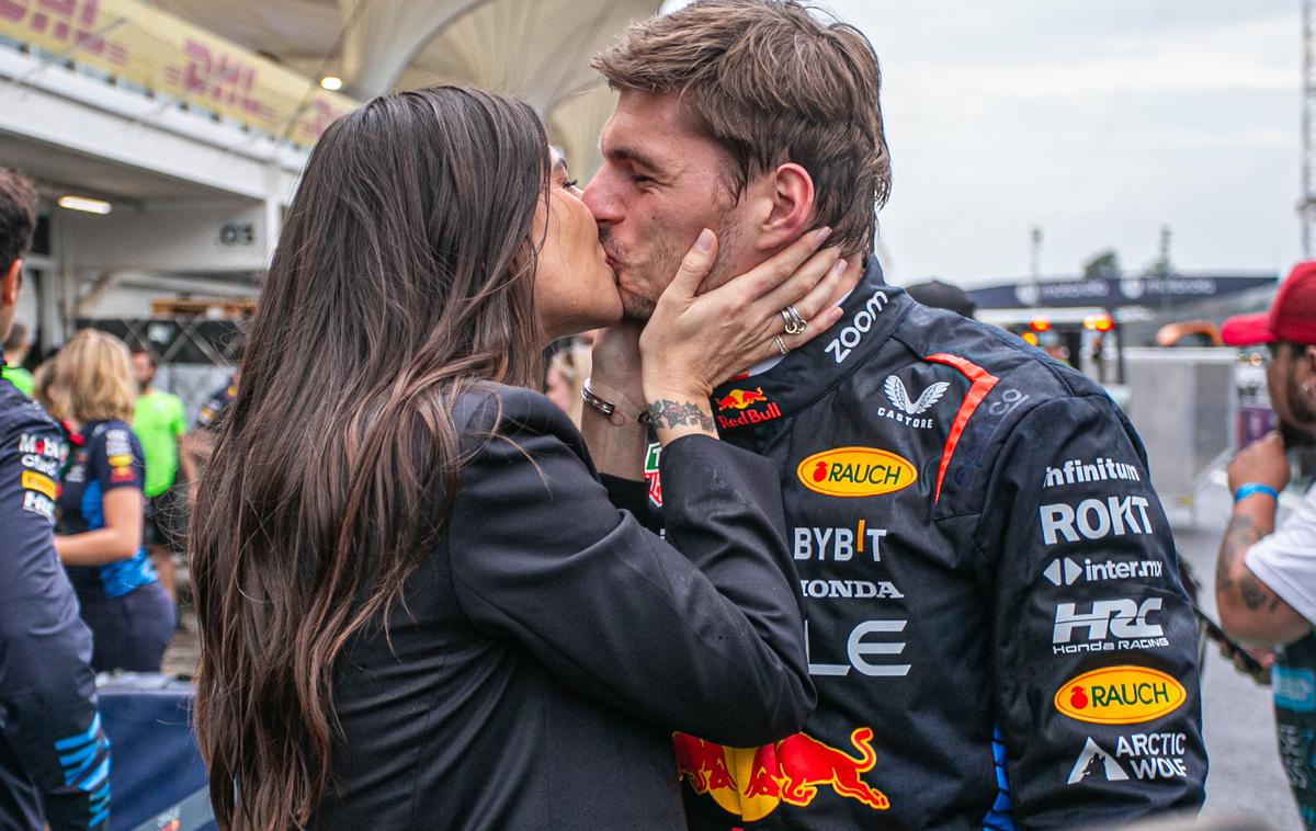 Max Verstappen in Kelly Piquet | Novico o naraščaju sta delila pred zadnjo veliko nagrado v letošnji sezoni formule 1. | Foto Guliverimage