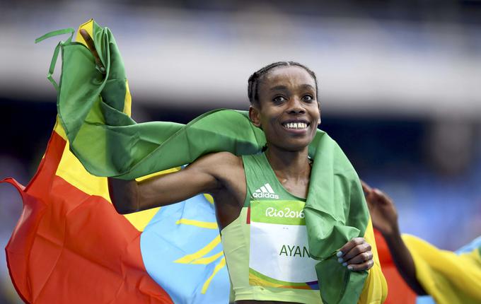 Almaz Ayana (Etiopija) - svetovni rekord v teku na 10.000 metrov, 29:17,45. | Foto: Reuters