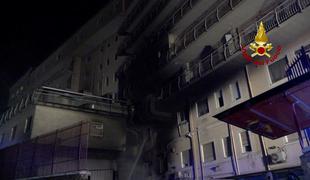 V požaru v bolnišnici blizu Rima več mrtvih #foto