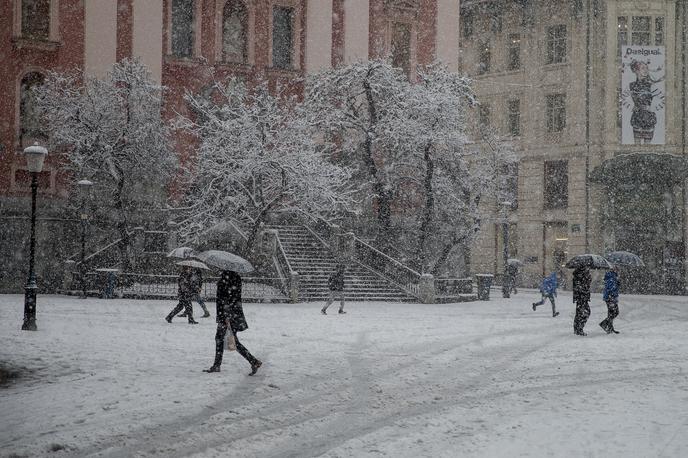 Sneg v Ljubljani | Foto Ana Kovač