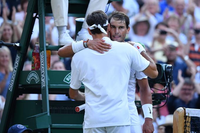 Roger Federer in Rafael Nadal v Wimbledonu | Foto: Guliverimage