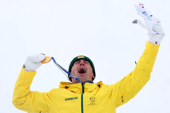 Cooper Woods | Avstralec Cooper Woods je poskrbel za presenečenje v Livignu in postal olimpijski prvak med smučarji prostega sloga na grbinah. | Foto Reuters