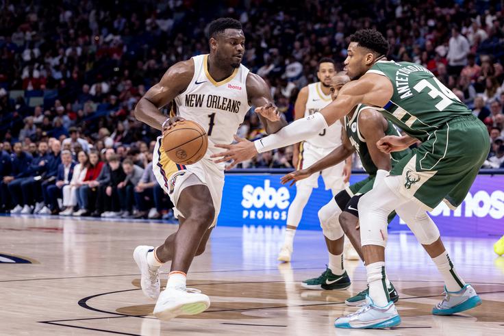 Zion Williamson se je izkazal proti Giannisu Antetokounmpu. | Foto: Reuters