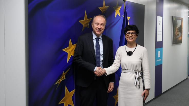 Rektor beograjske univerze Vladan Đokić je pripravljen kandidirati za predsednika vlade ali države. | Foto: omrežje X/@MartaKosEU