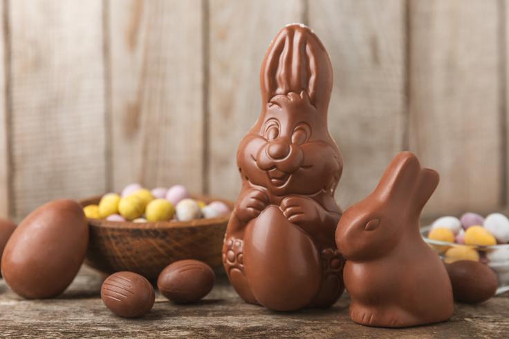 čokoladni zajec, čokoladna jajca, velika noč | Foto: Shutterstock