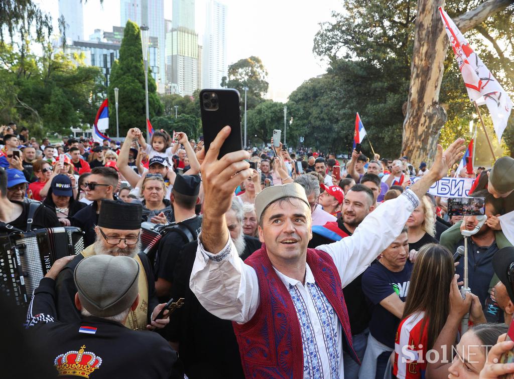 Novak Đoković Protest Srbi Melbourne