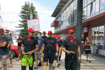 Protestni shod v Fraportu