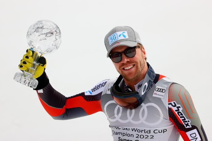 Aleksander Aamodt Kilde | Aleksander Aamodt Kilde si je zagotovil mali kristalni globus v superveleslalomu že pred zadnjo tekmo. | Foto Reuters
