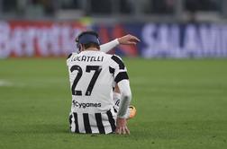 Ne le boleč poraz, še poškodba zvezdnika Juventusa