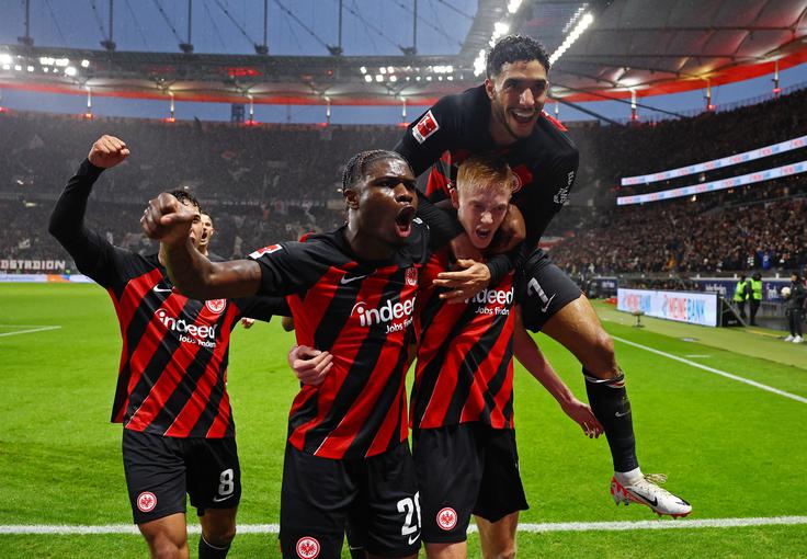 Eintracht se je znesel nad Bayernom. | Foto: Reuters