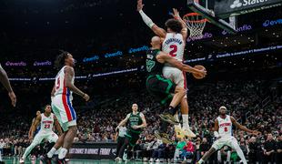 Konec velikega niza Detroita, MVP blestel kljub bolezni, poškodba Curryja