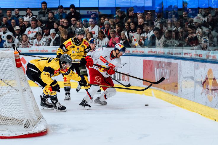 Pustertal je tudi na drugi tekmi v Salzburgu premagal branilca naslova in povedel s 3:0 v zmagah. | Foto: EC Red Bull Salzburg/Manuel Mackinger