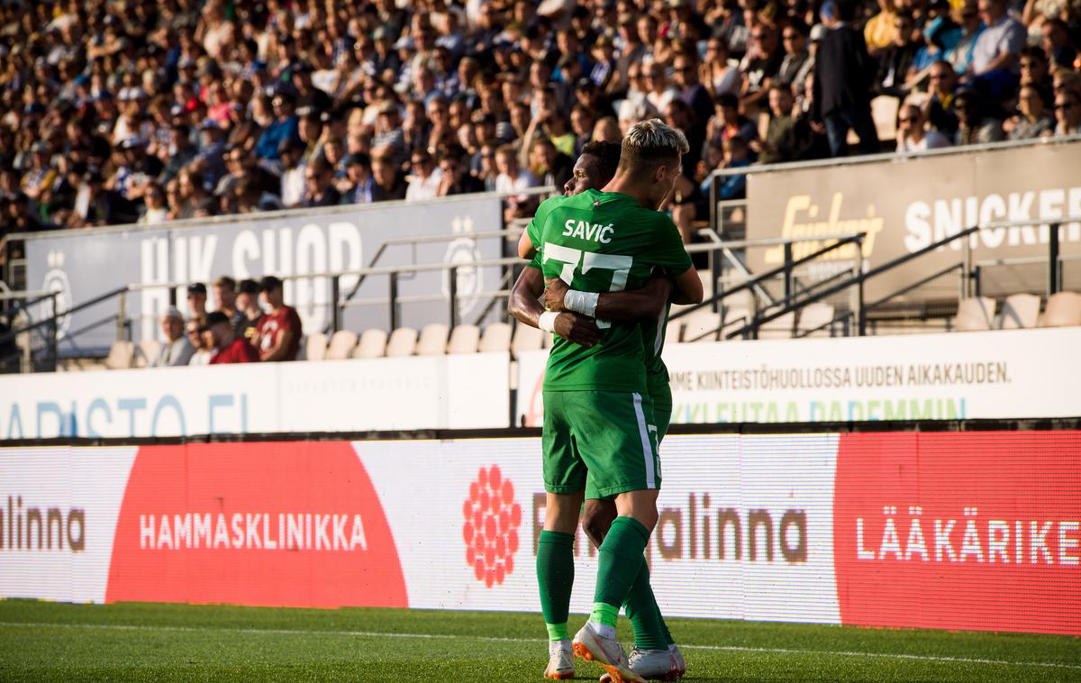 Issah Abass | Nogometaši Olimpije so gladko opravili s HJK s Finske. | Foto SPS/NK Olimpija Ljubljana