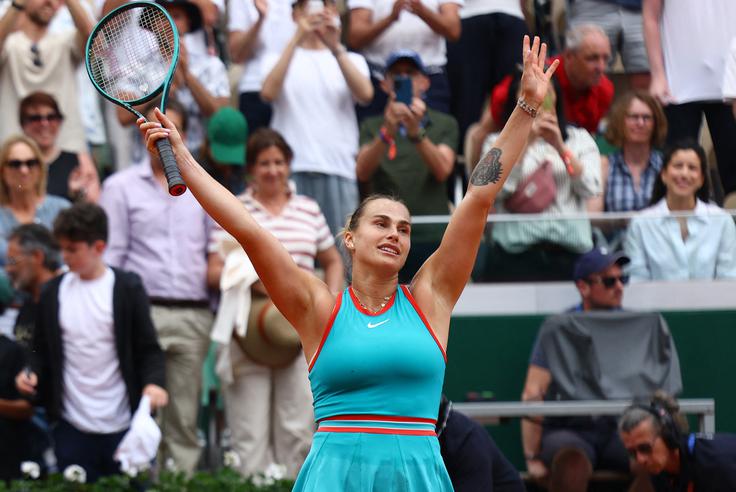 Arina Sabalenka je upravičila vlogo prve nosilke. | Foto: Reuters