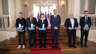 Sladičeva, Krajnik, Hauptman, Hvasti in Fabjan prejeli visoka državna odlikovanja