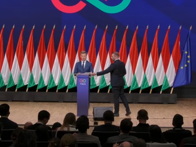 Peter Magyar med govorom prejel šokantno informacijo