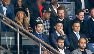 Med nogometnim občinstvom tudi Beckham, Beyonce in Jay Z 