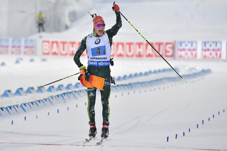 Zmage se je veselil Nemec Benedikt Doll. | Foto: Reuters