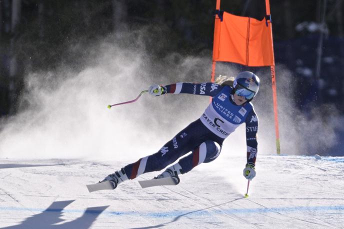 Lindsey Vonn | Lindsey Vonn je bila pred dvema tedfnoma v Beaver Creeku predtekmovalka na moškem smuku. | Foto Reuters