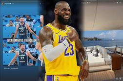 LeBron James s posebnim komplimentom za Dončića, ki ga spremlja tudi na dopustu