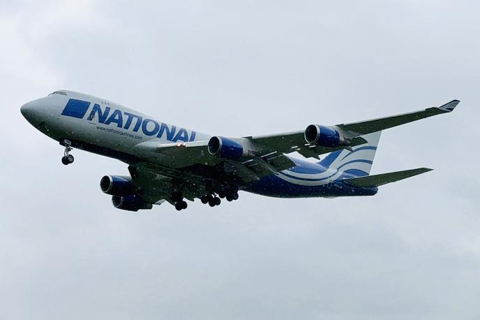 Boeing 747 Brnik | Boeing 747 dreamliner med pristajanjem na Brniku. | Foto Gregor Pavšič
