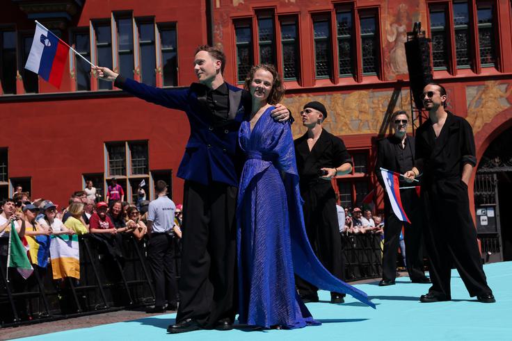 Klemen Slakonja, Mojca Fatur, Evrovizija | Foto: Reuters