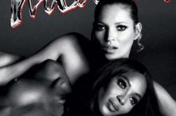 Razgaljeni Kate Moss in Naomi Campbell