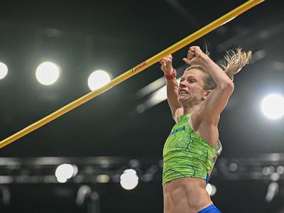 Slovenska atletska junakinja Tina Šutej izjemno zadovoljna: Skačem na višinah, na katerih večina deklet ne