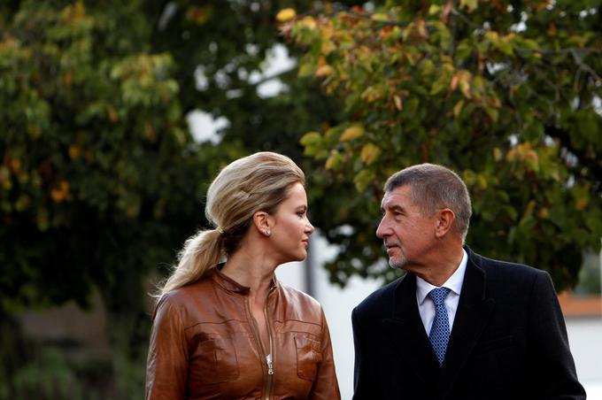 Andrej Babiš in njegova žena Monika Babišova. | Foto: Reuters