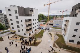 Neprofitna stanovanja v Zeleni jami ob Šmartinski cesti v Ljubljani