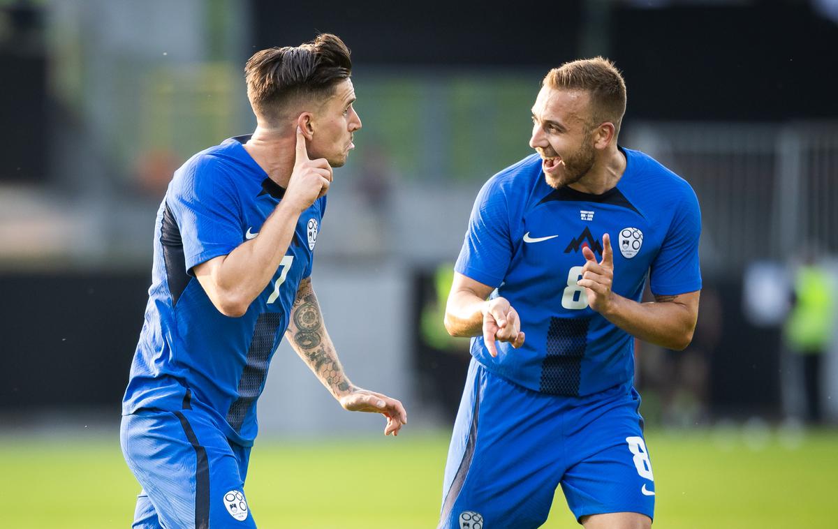 slovenska nogometna reprezentanca, Slovenija : Bosna in Hercegovina, Benjamin Verbič, Sandi Lovrić | Benjamin Verbič je Slovenijo popeljal v vodstvo. | Foto Jure Banfi