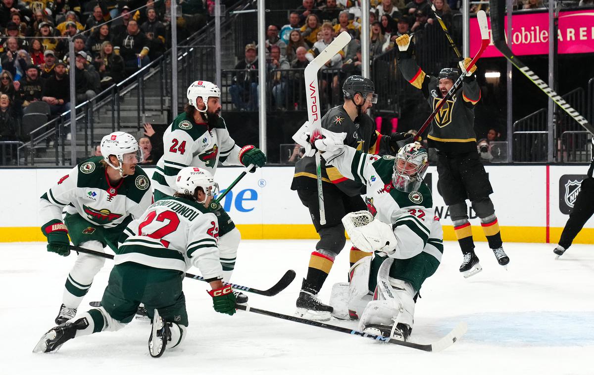 Vegas Golden Knights | Hokejisti Vegasa so na derbiju večera s 4:1 premagali Minnesoto. | Foto Reuters