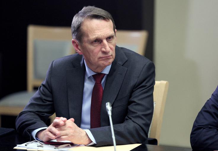 Vodja ruske zunanje obveščevalne službe Sergej Nariškin | Foto: Reuters