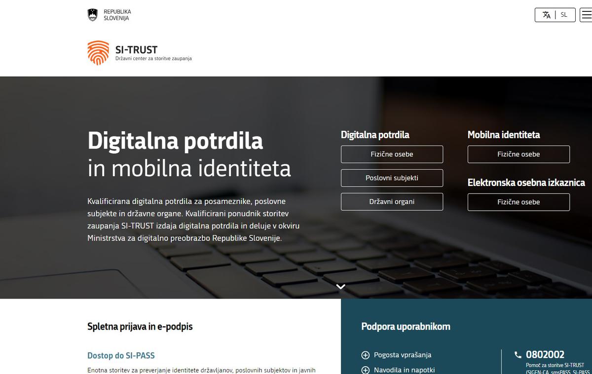 si trust portal | Napad so začeli na spletni strani predsednice Republike Slovenije, napadli so pa tudi spletno stran SI-TRUST in gov.si domeno. | Foto SI-TRUST