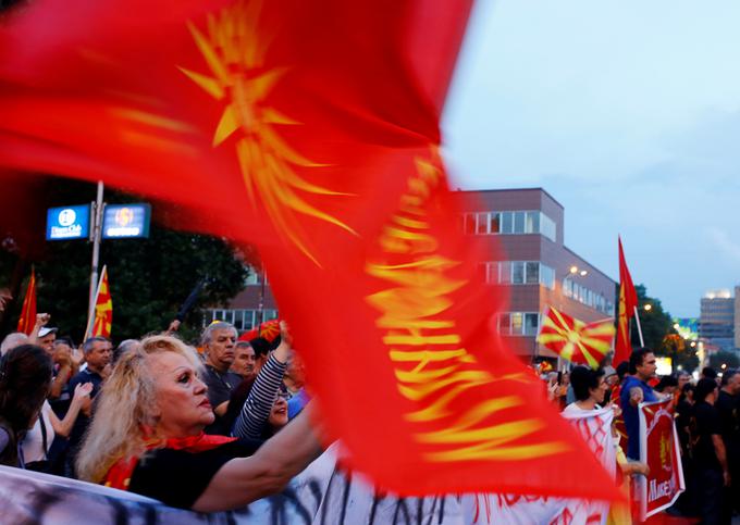 makedonija skopje protest sprememba imena | Foto: Reuters