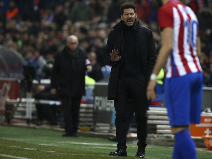 Diego Simeone verjame v čudež v Kataloniji (7. februarja). | Foto: Reuters
