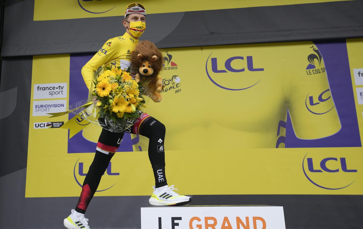 Tadej Pogačar | Tadej Pogačar si ni mislil, da bo že v 8. etapi prevzel vodstvo na Dirki po Franciji. | Foto Guliverimage