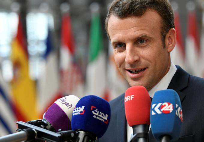 Francoski predsednik Emmanuel Macron je med možnimi kandidati za vodilne položaje v EU omenil Danko Margrethe Vestager, Francoza Michela Barnierja in Nizozemca Fransa Timmermansa. | Foto: Reuters